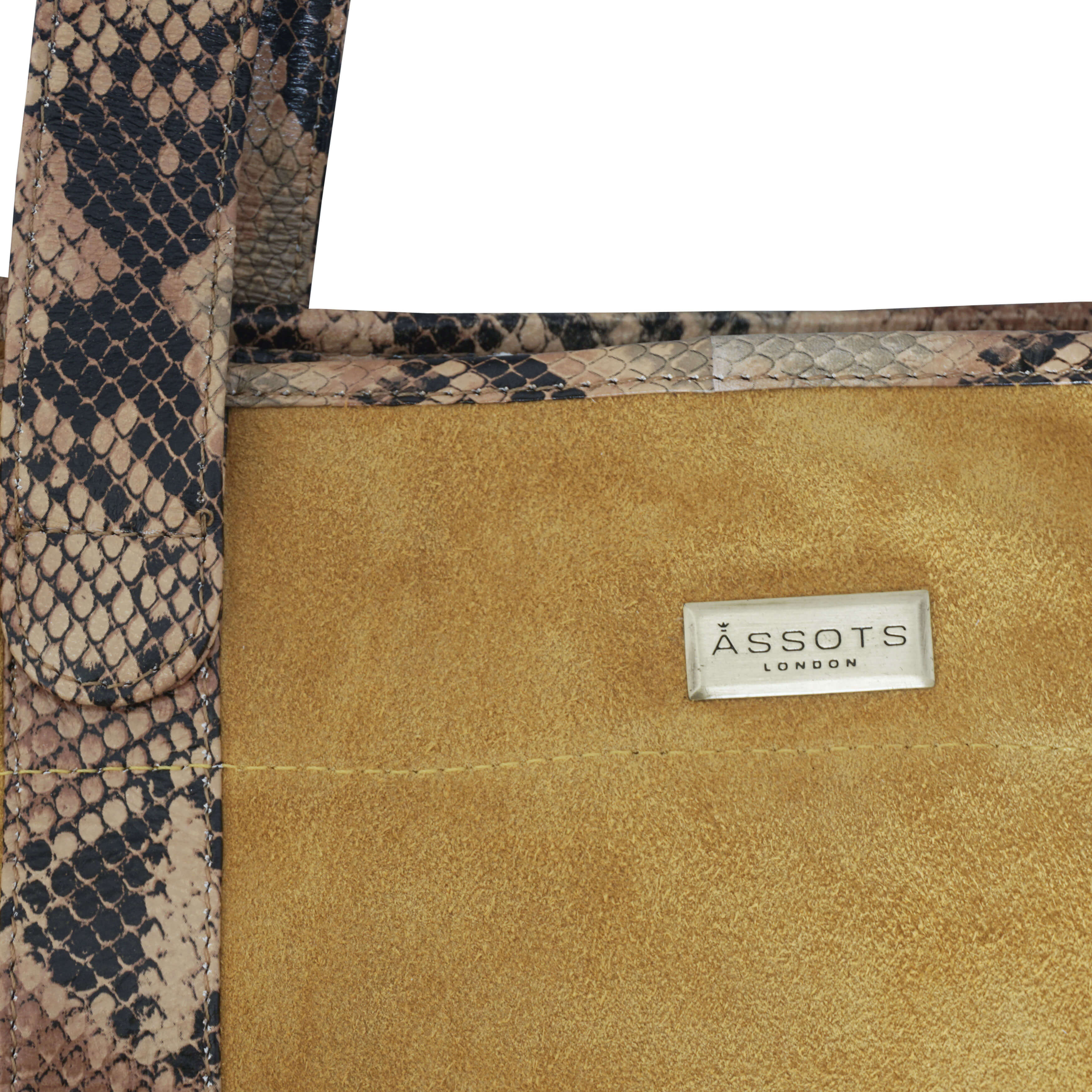 'POLLY' Mustard Real Suede Leather Oversized Designer Tote Bag