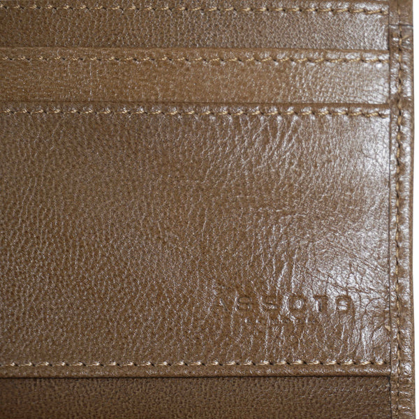'PRESTON' Tan Trifold Vegetable Tanned Real Leather Purse