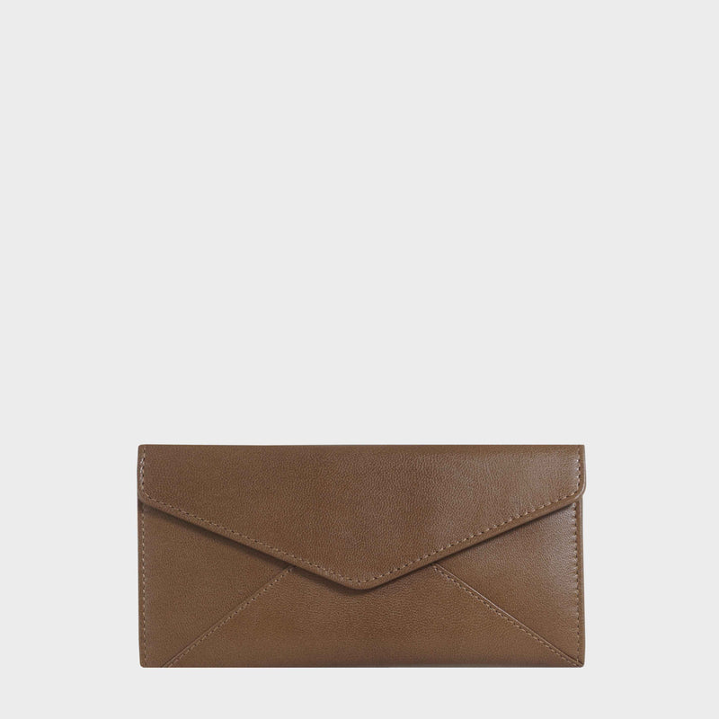 'PRESTON' Tan Trifold Vegetable Tanned Real Leather Purse