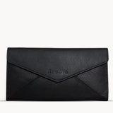 'PRESTON' Black Nappa Trifold Leather Purse