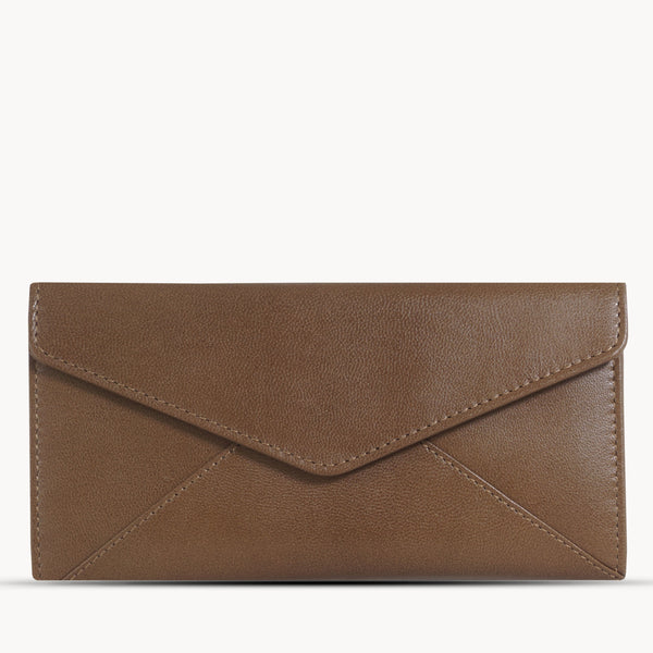 'PRESTON' Tan Trifold Vegetable Tanned Real Leather Purse