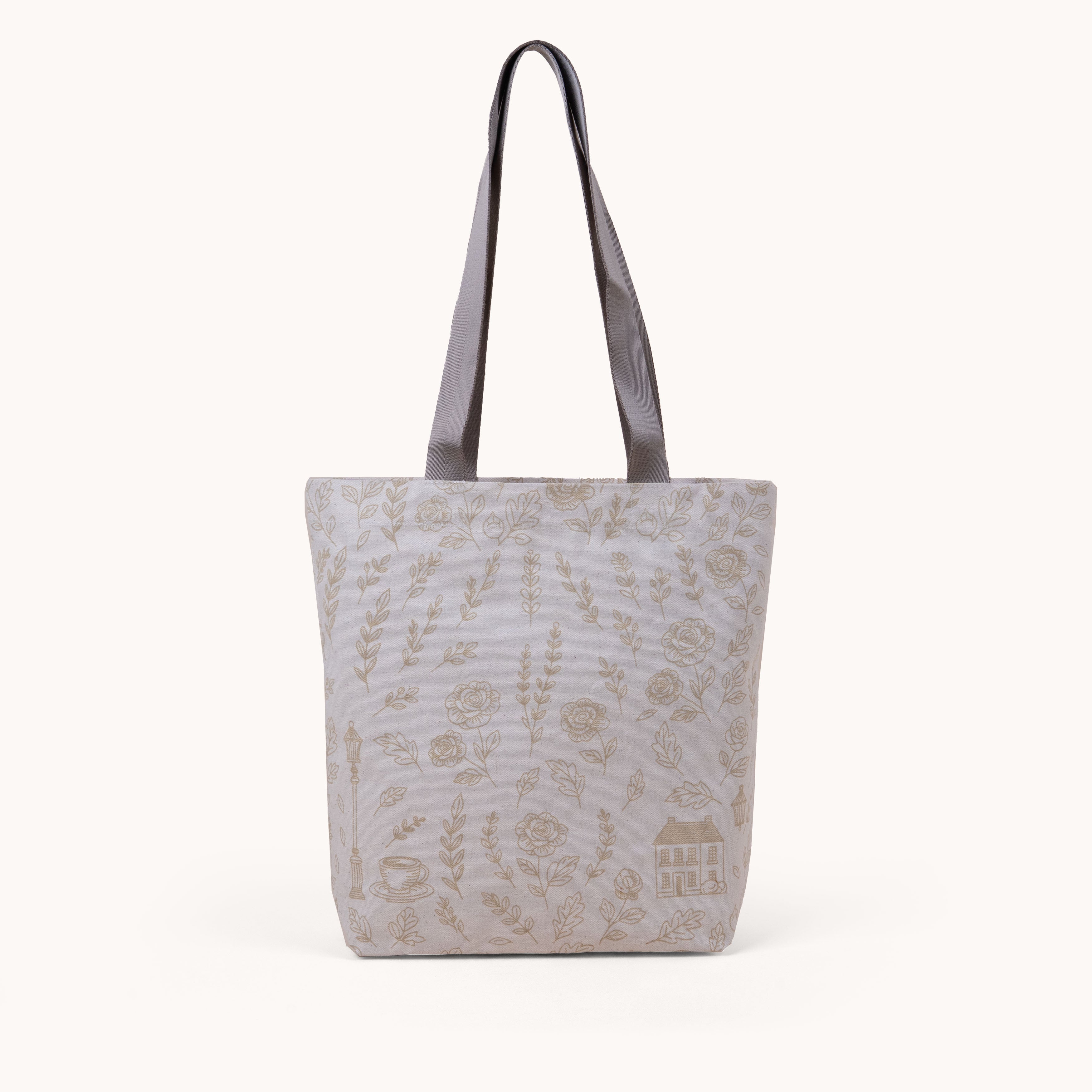 'RICHMOND' Taupe Canvas Shopper