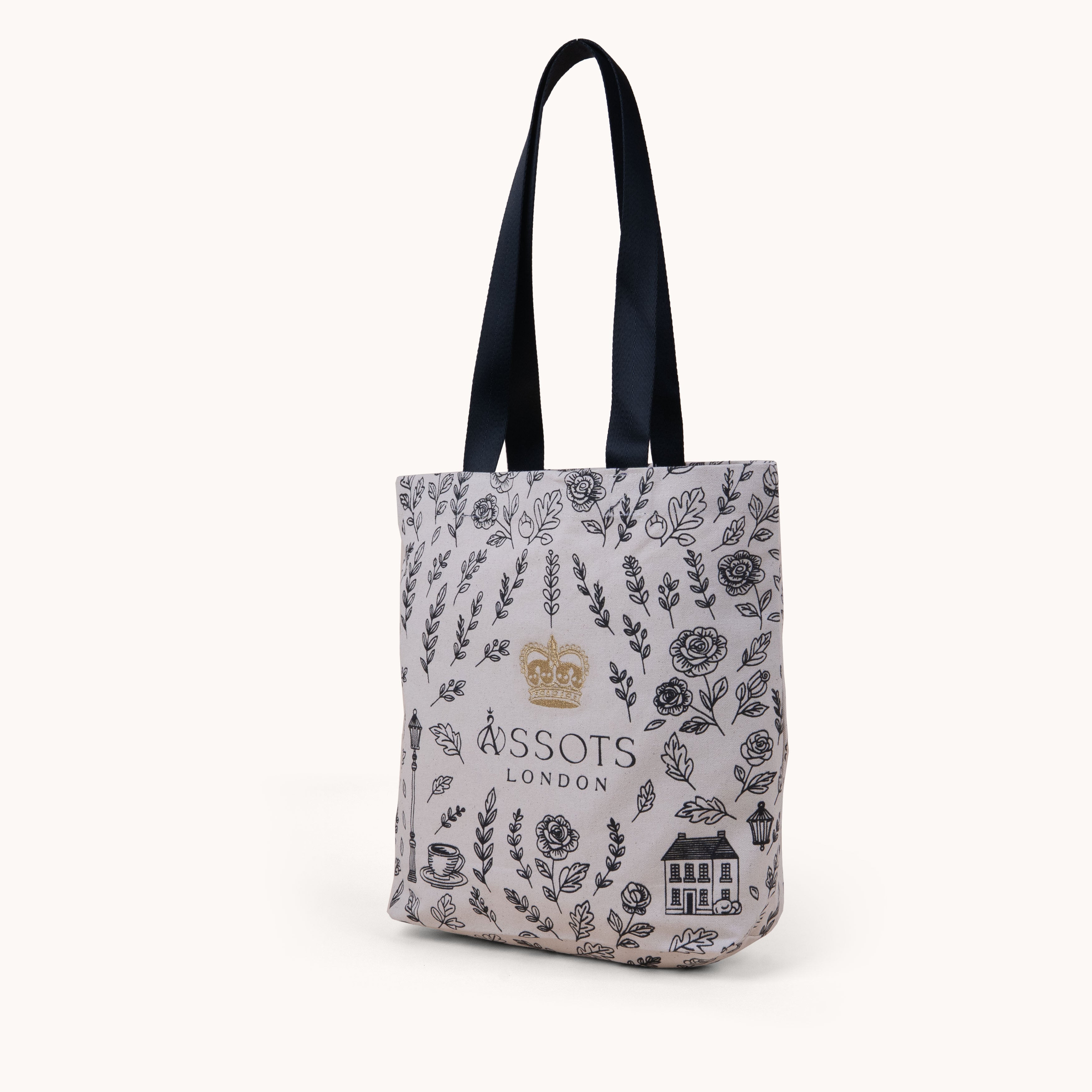 'RICHMOND' Black Canvas Shopper