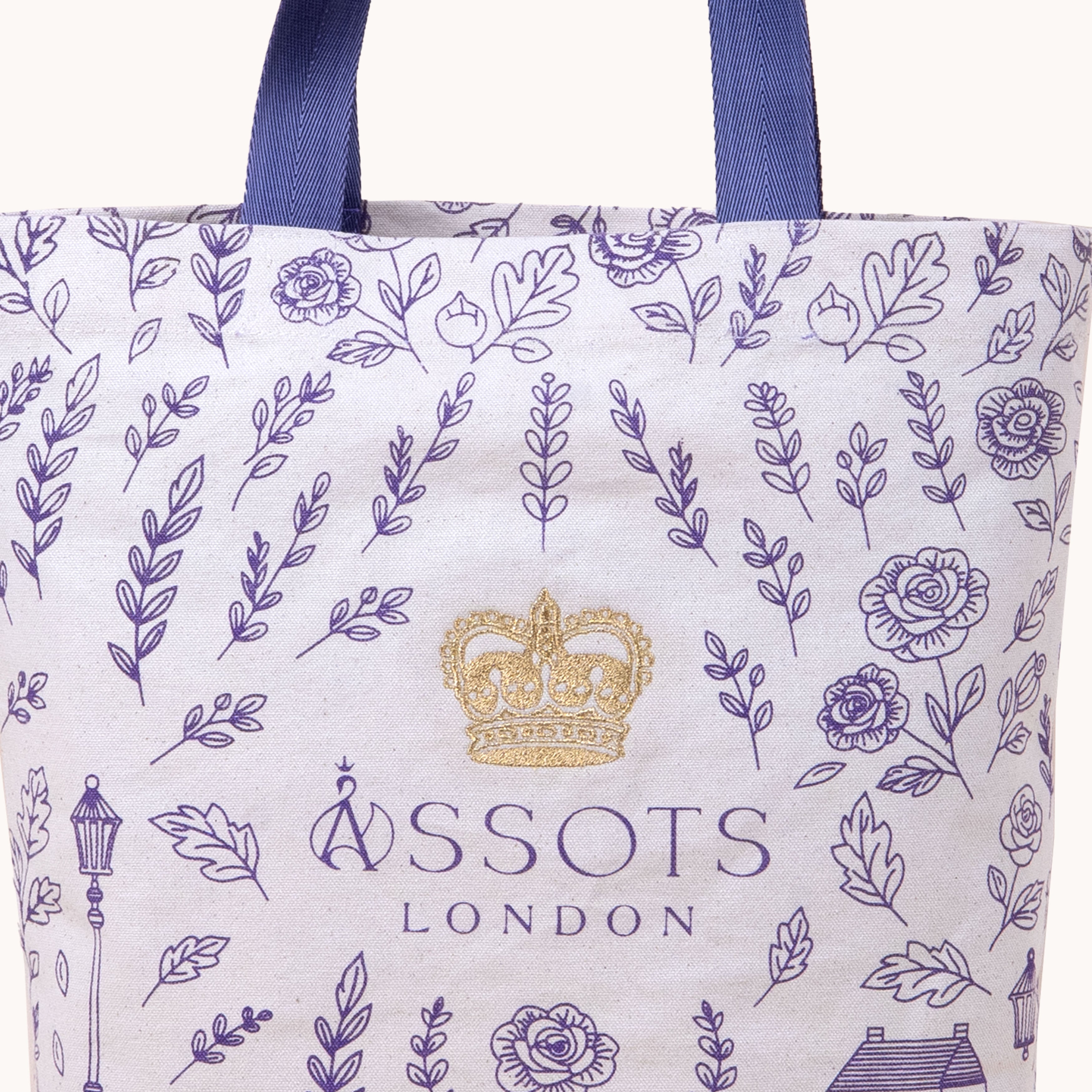 'RICHMOND' Lilac Canvas Shopper