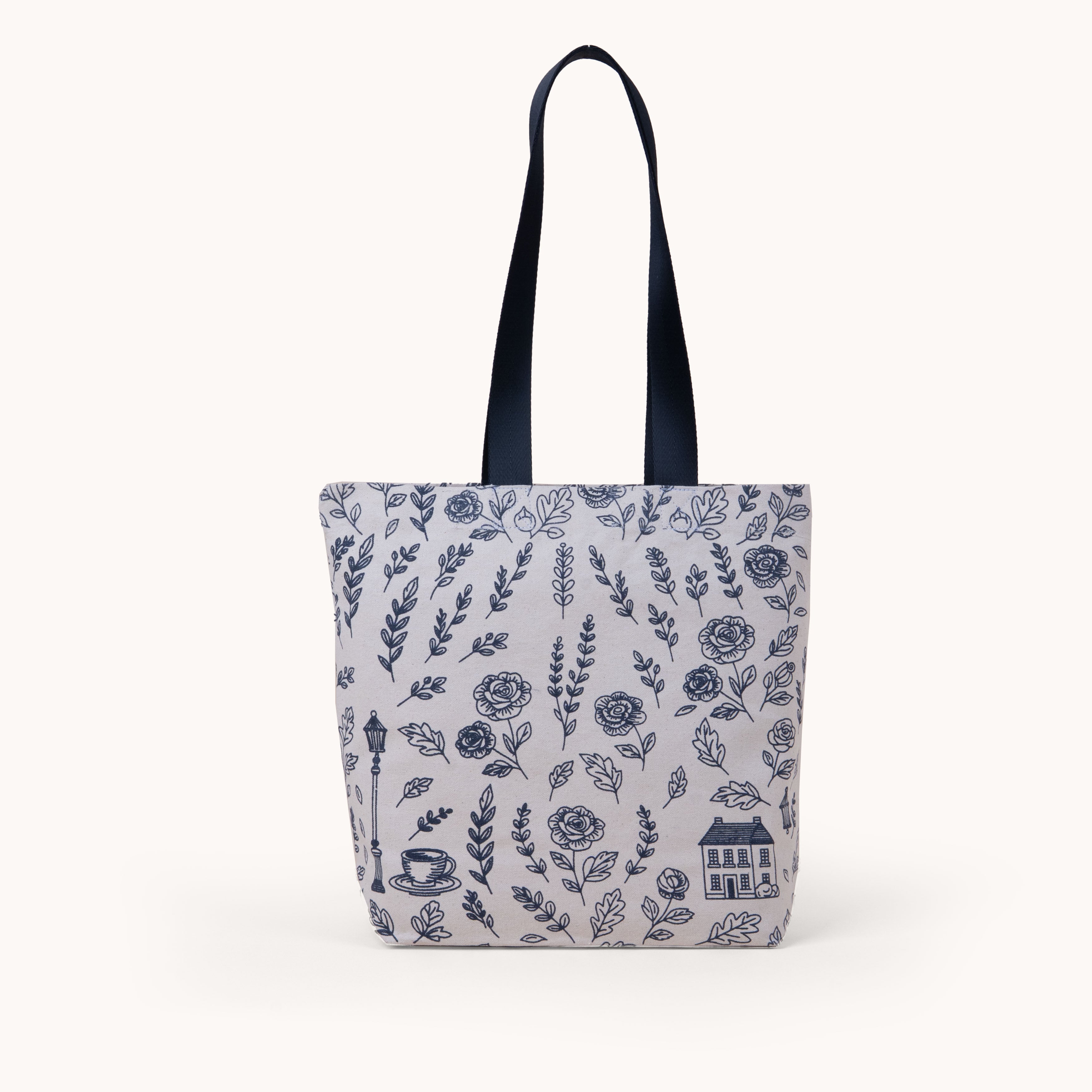 'RICHMOND' Navy Canvas Shopper
