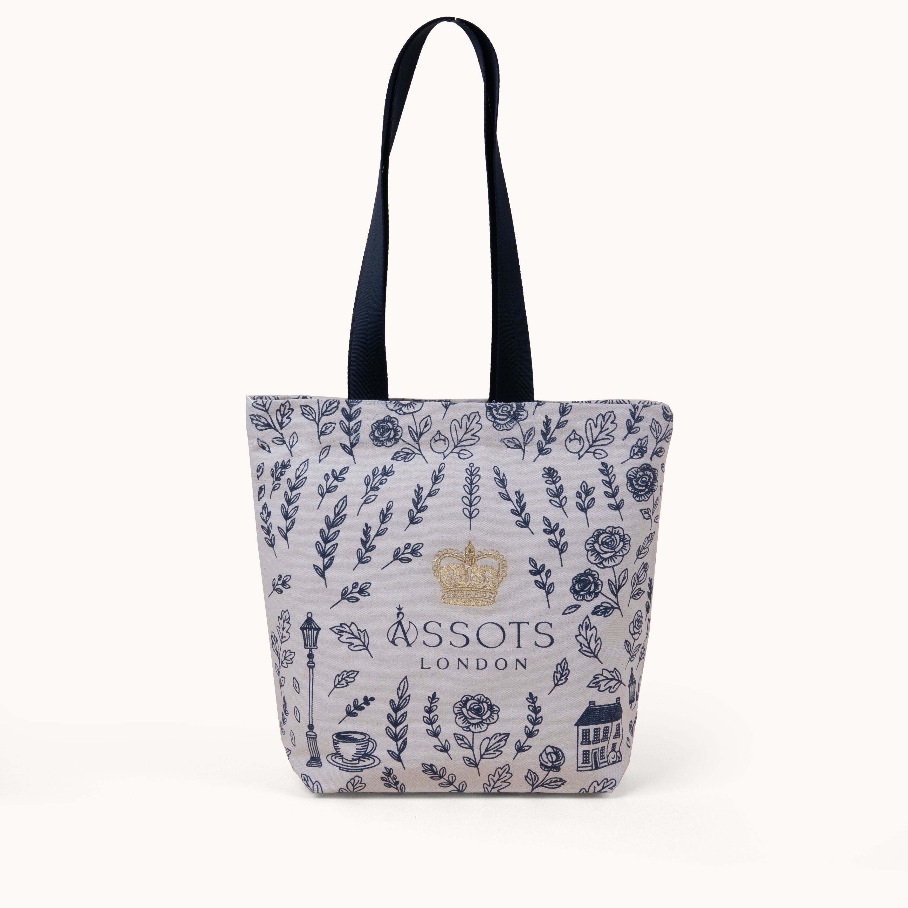'RICHMOND' Navy Canvas Shopper