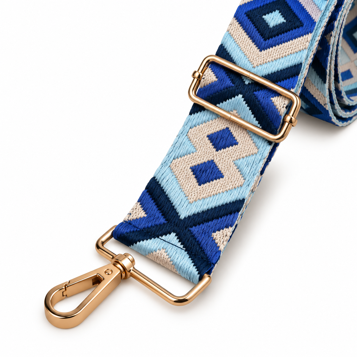 Blue Aztec Bag Strap