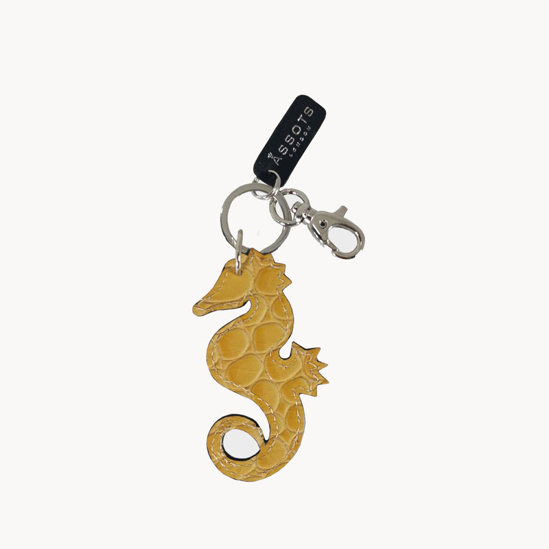 'SEA HORSE' Super Cute Croc Leather Key Ring Holder