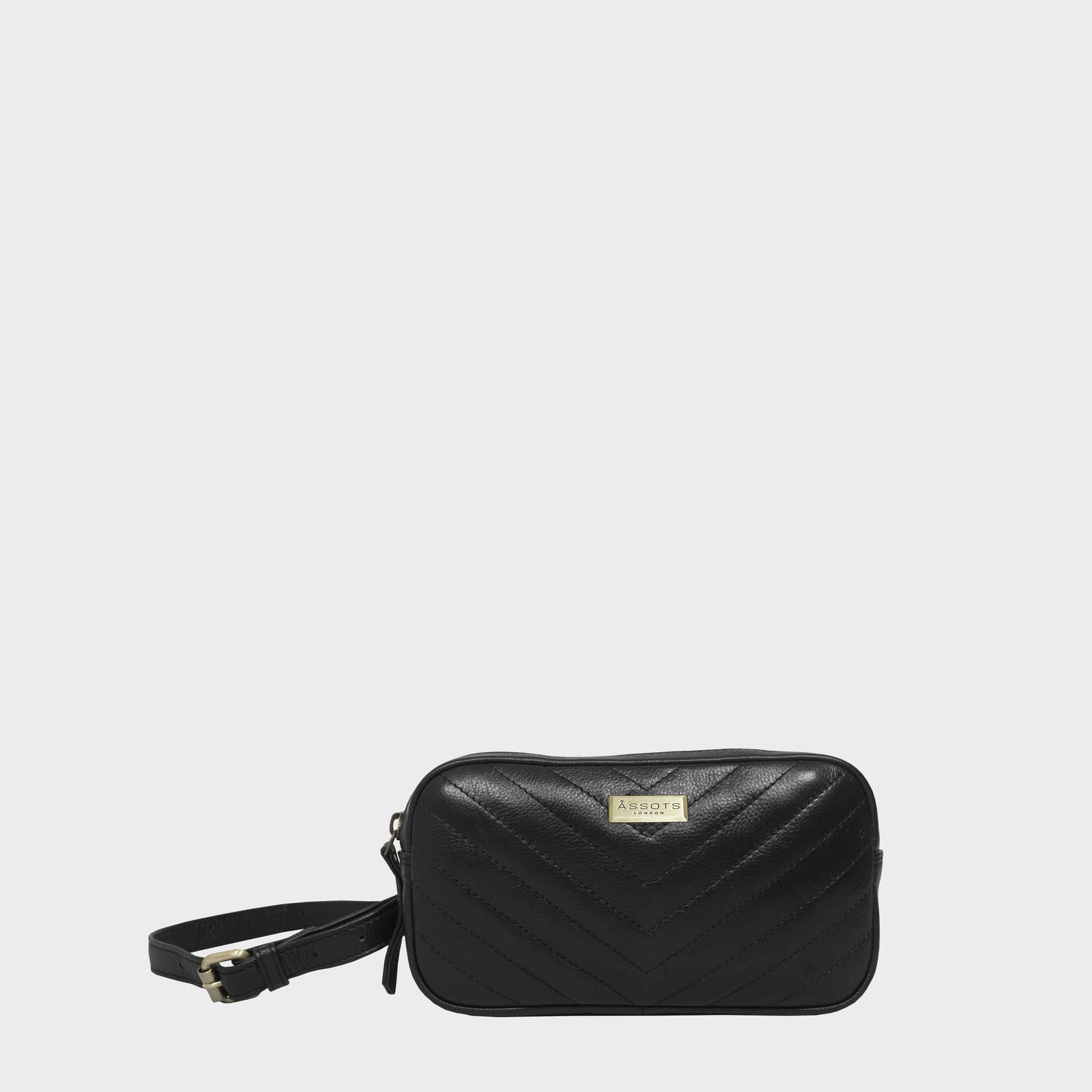 Black designer bum bag best sale