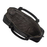 'SYDNEY' Black Vintage Leather Grab Bag