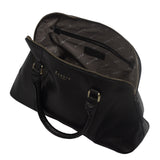 'SYDNEY' Black Vintage Leather Grab Bag