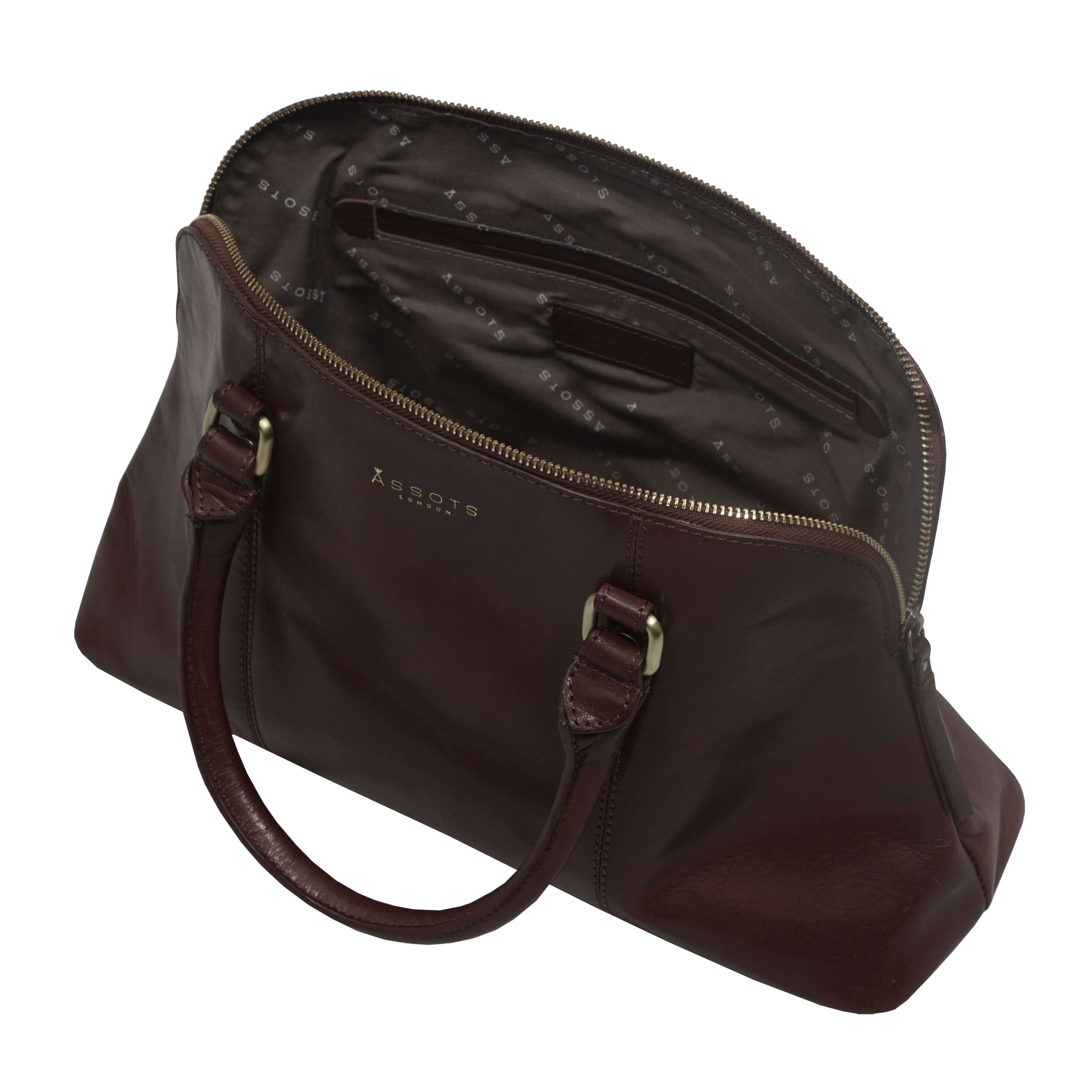 'SYDNEY' Brown Vintage Leather Grab Bag