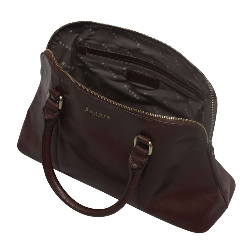 'SYDNEY' Brown Vintage Leather Grab Bag