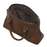 'SYDNEY' Tan Vintage Leather Grab Bag