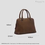 'SYDNEY' Tan Vintage Leather Grab Bag