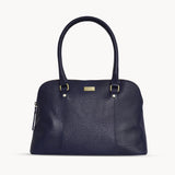 'SYDNEY' Navy Lizard Designer Leather Grab Bag