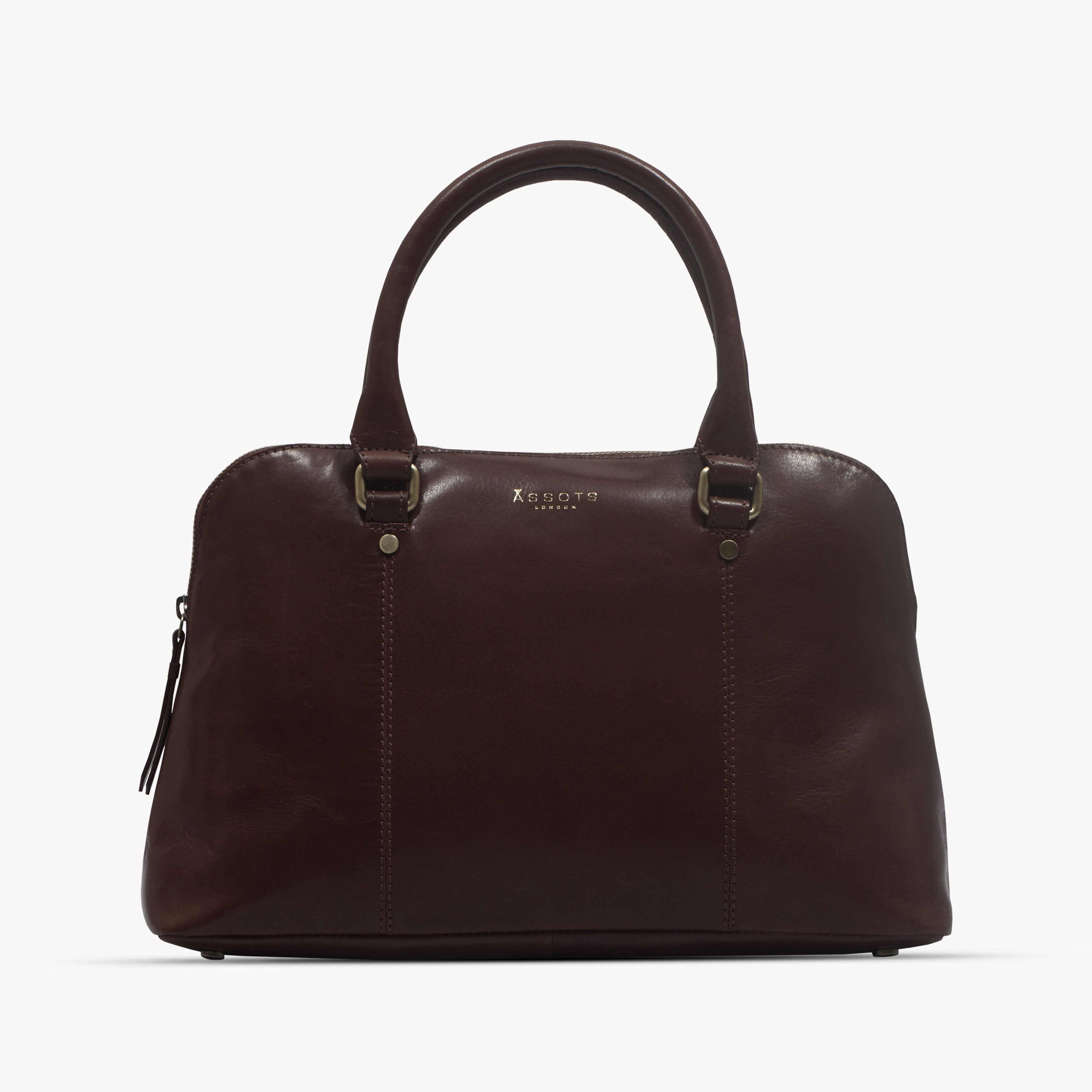 'SYDNEY' Brown Vintage Leather Grab Bag