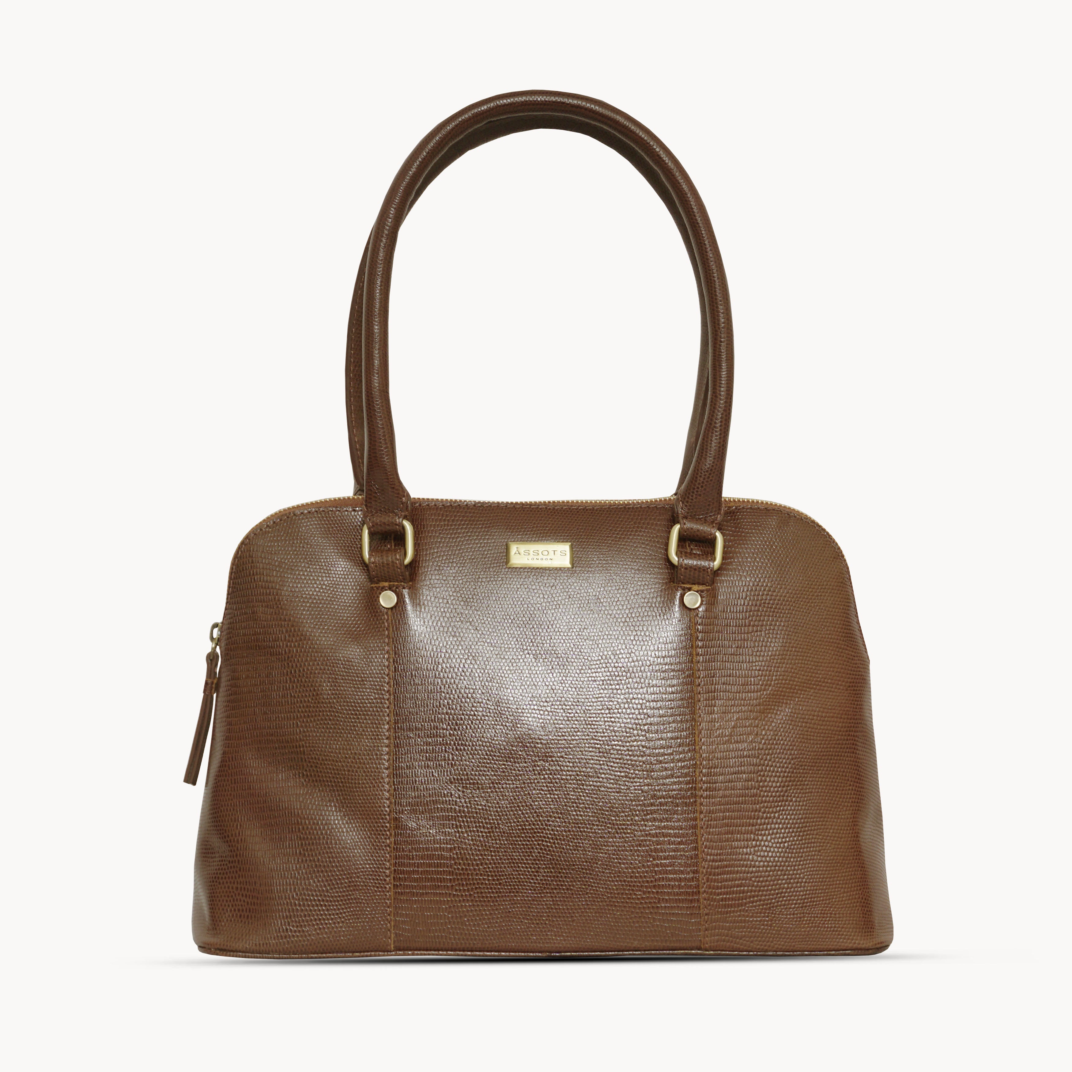 'SYDNEY' Tan Vintage Leather Grab Bag