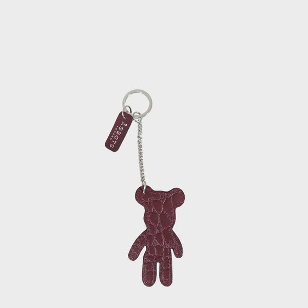 Teddy Bear Cute Multi Key Ring in Leather by Assots London