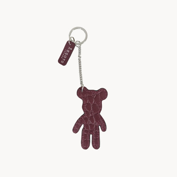 'TEDDY' Super Cute Croc Leather Key Ring Holder
