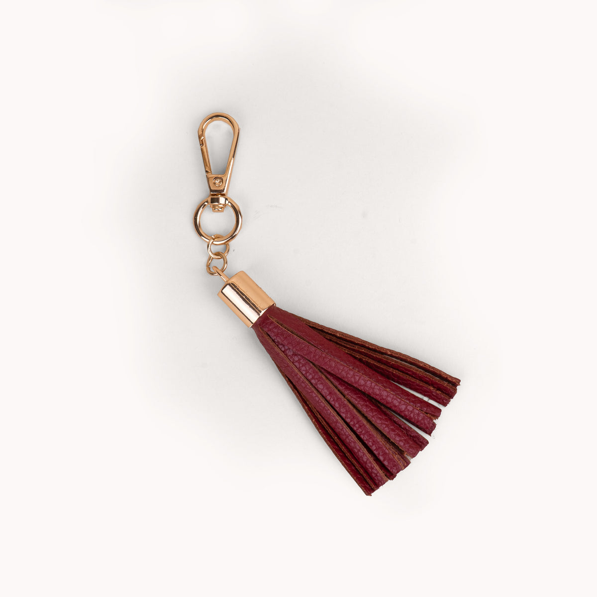 Spicy Red Genuine Leather Tassel