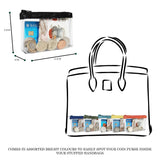 'DINAH' Transparent Zip Top Black Coin Purse