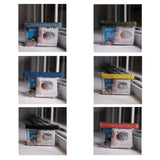 'DINAH' Transparent Zip Top Ocean Blue Coin Purse