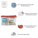 'DINAH' Transparent Zip Top Red Coin Purse