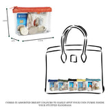 'DINAH' Transparent Zip Top Red Coin Purse