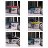 'DINAH' Transparent Zip Top Red Coin Purse