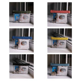 'DINAH' Transparent Zip Top Tree Top Green Coin Purse