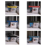 'DINAH' Transparent Zip Top Yellow Coin Purse