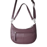 'Wonder Weave' Burgundy Real Leather Woven Designer Shoulder Crossbody Bag