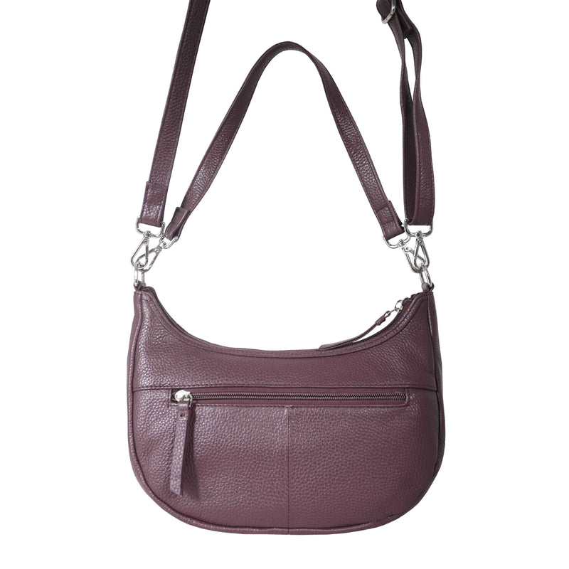 'Wonder Weave' Burgundy Real Leather Woven Designer Shoulder Crossbody Bag