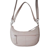 'Wonder Weave' Nude Real Leather Woven Designer Shoulder Crossbody Bag