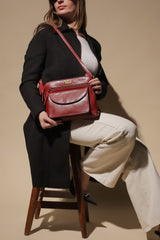 'JEAN' Chilli Pepper Vegetable Tanned Real Leather Crossbody Bag