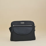 JEAN' Tan Distressed Real Leather Crossbody Bag