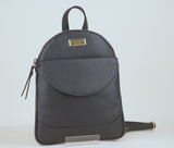 'GEORGE' Carmine Pink Mini Pebble Grain Leather Backpack