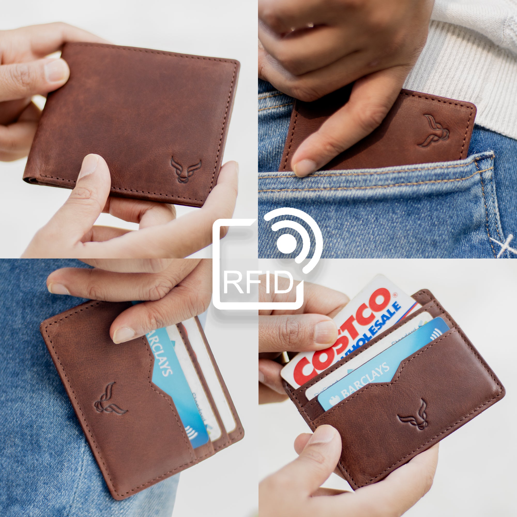 'THE PRESTIGE COMBO' Brown Genuine Leather Wallet & Cardholder Combo Gift Box