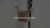'LINBY' Black Pebble Grain Leather Crossbody Bag
