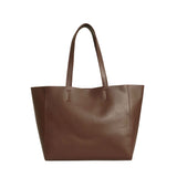 'ABINGDON' Tan Real Leather Designer Tote Bag