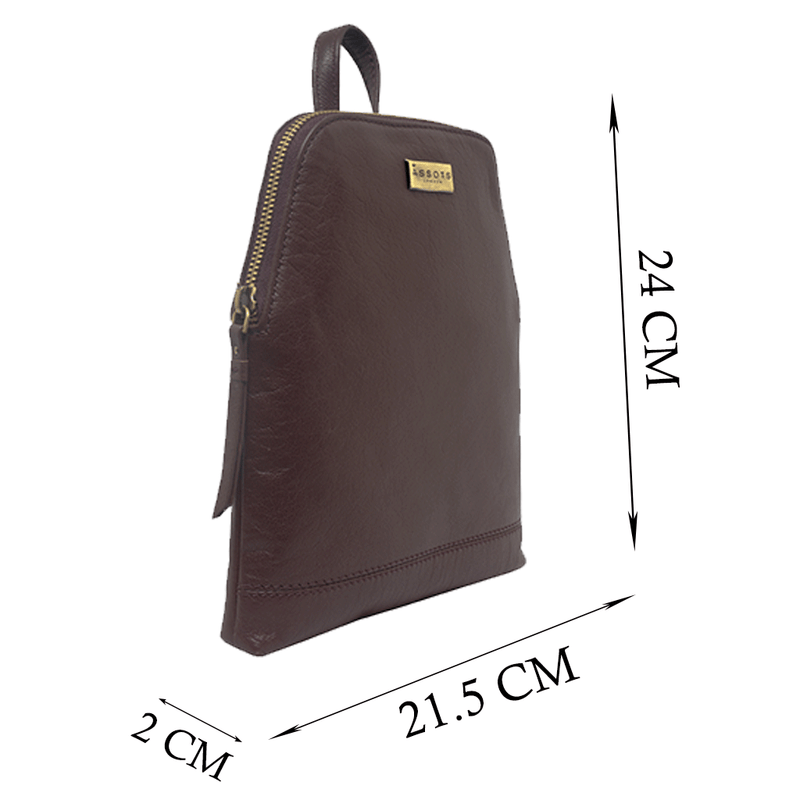 Little top burgundy backpack