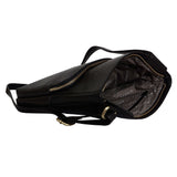 'CANARY' Black Vintage Leather Crossbody bag