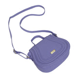 'CARMEL' Violet Blue Real Leather Shoulder Crossbody Bag