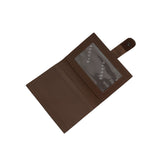 'GROVE' Tan Smooth RFID Tab-over Leather Credit Card Holder