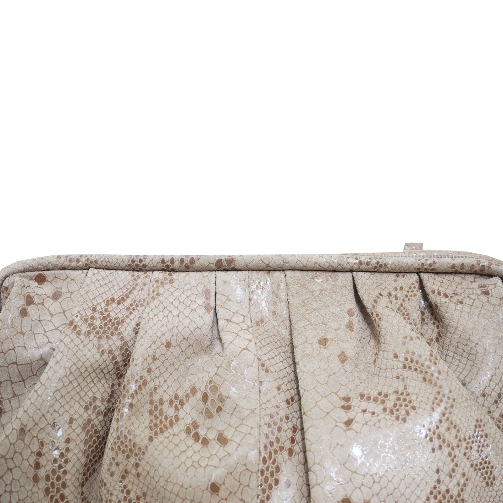 100% Python Leather deals Clutch