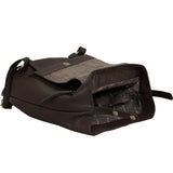 'JERMYN' Classic Mokka Brown Full Grain Leather Flap-over Backpack