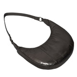 'LAYLA' Pewter Metallic Real Leather Shoulder Hobo Bag
