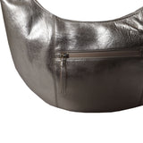'LAYLA' Rose Gold Metallic Real Leather Shoulder Hobo Bag