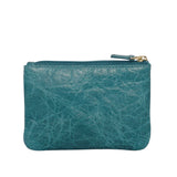 'MARY' Ocean Blue Soft Small Leather Coin Purse
